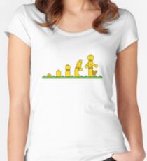 Lego Man Evolution Women's Fitted Scoop T-Shirt