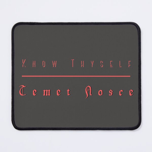 Item preview, Know Thyself -Temet Nosce Coral Red Design Mindfulness Self-Awareness designed and sold by LGbubble.