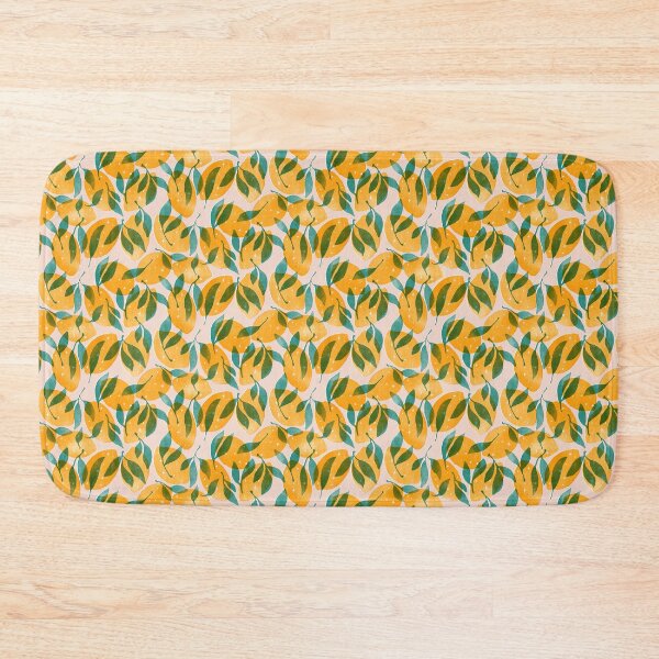 Item preview, Risograph shining Lemon Pattern with stars.yellow green on baby pink background designed and sold by InnaMGraphic.