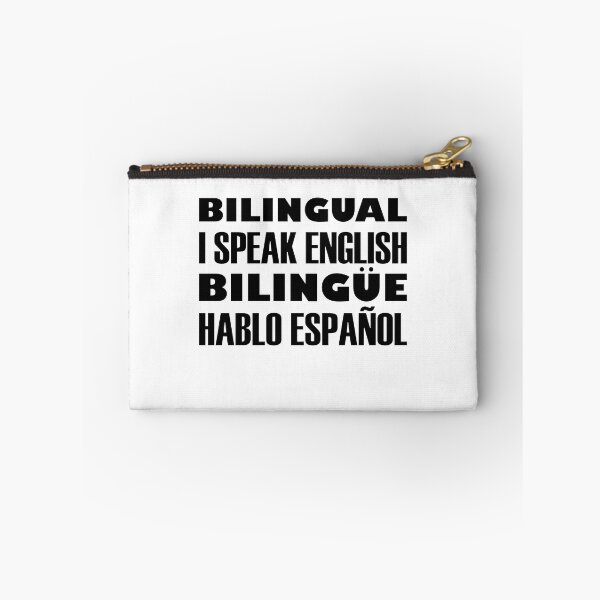 Item preview, Bilingual, I Speak English, Bilingüe, Hablo Español, Black Text designed and sold by artfulnotebook.