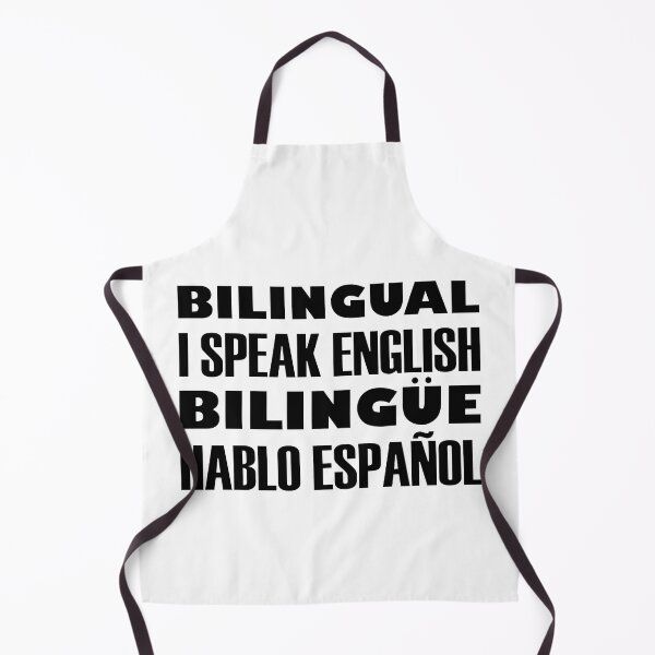 Item preview, Bilingual, I Speak English, Bilingüe, Hablo Español, Black Text designed and sold by artfulnotebook.
