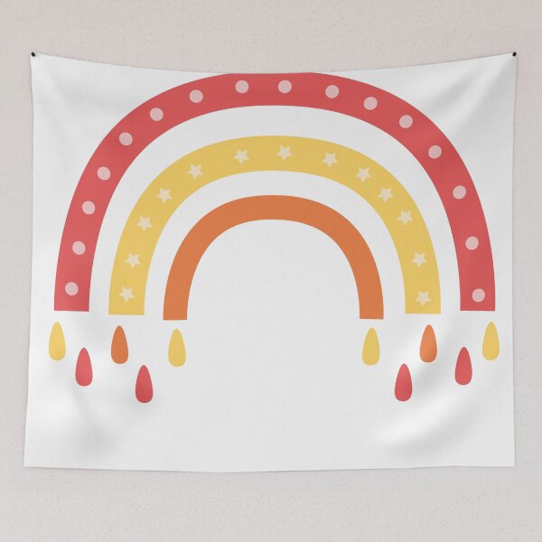 Item preview, colorful minimal rainbow illustration designed and sold by Janjira.