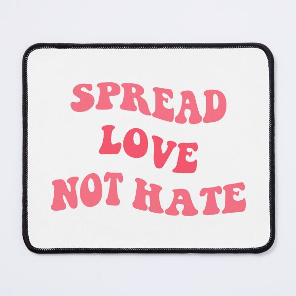 Item preview, Spread love, not hate groovy trendy text designed and sold by Innovativa.