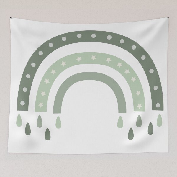 Item preview, colorful minimal rainbow illustration designed and sold by Janjira.