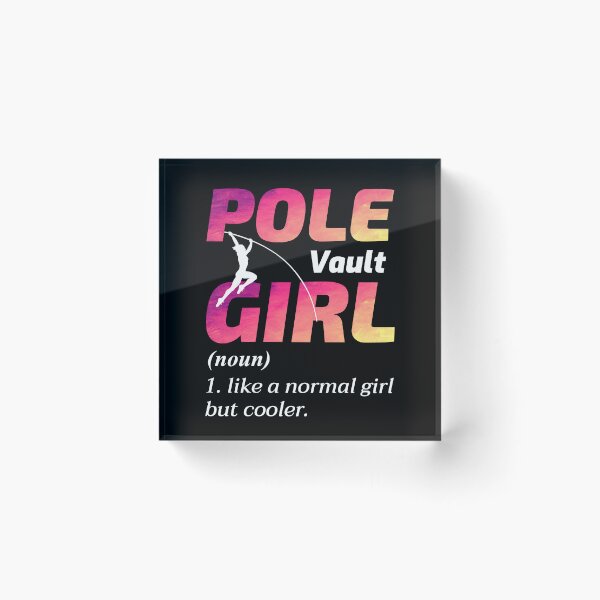 Item preview, Pole Vault Vaulter Girl Vaulting Jumping Athletics designed and sold by TastefulTees.