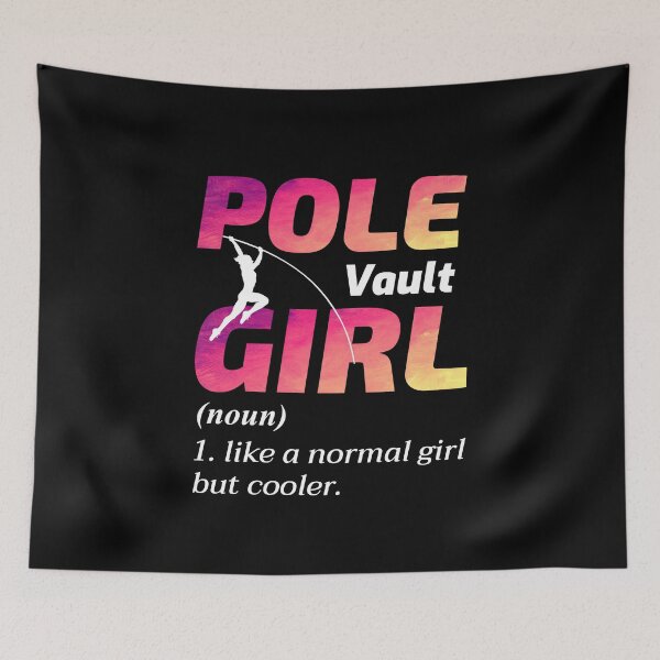 Item preview, Pole Vault Vaulter Girl Vaulting Jumping Athletics designed and sold by TastefulTees.