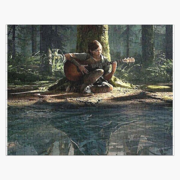 Wallpaper ellie, guitar play, the last of us, video game art