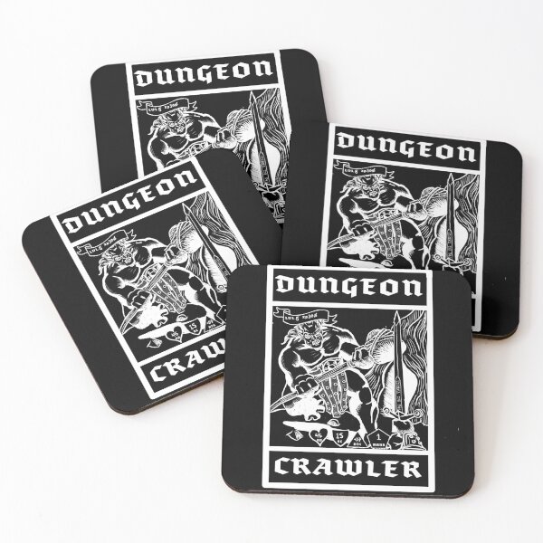 Item preview, Dungeon Crawler: Warrior 2 (white line) designed and sold by Gautam Sheoran.