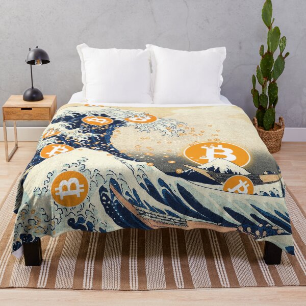 Item preview, The Great Wave off Kangawa Bitcoin Crypto designed and sold by ind3finite.