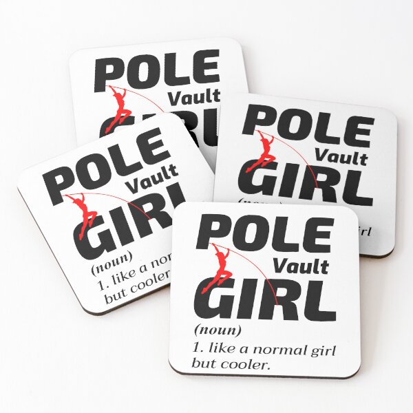 Item preview, Pole Vault Vaulter Girl Vaulting Jumping Athletics designed and sold by TastefulTees.