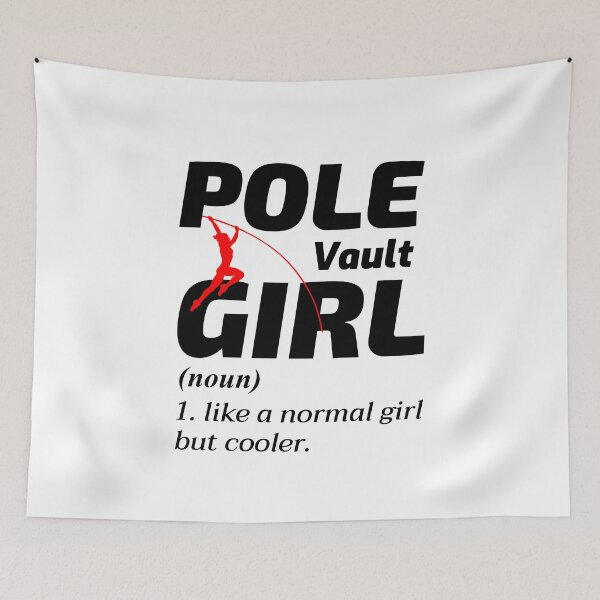 Item preview, Pole Vault Vaulter Girl Vaulting Jumping Athletics designed and sold by TastefulTees.