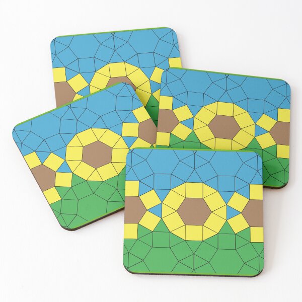 Item preview, Sunflower Geometric Tiling designed and sold by Hailey Weber.