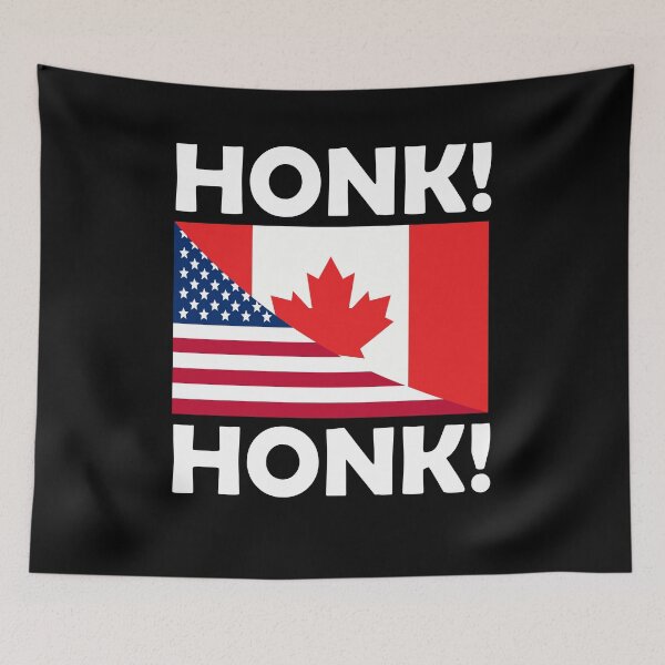 Item preview, HONK HONK CANADIAN AMERICAN TRUCKERS FREEDOM CONVOY 2022 designed and sold by ittybittyowl.