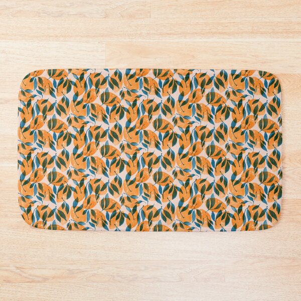Item preview, Risograph shining Lemon Pattern with orange and blue baby pink background designed and sold by InnaMGraphic.