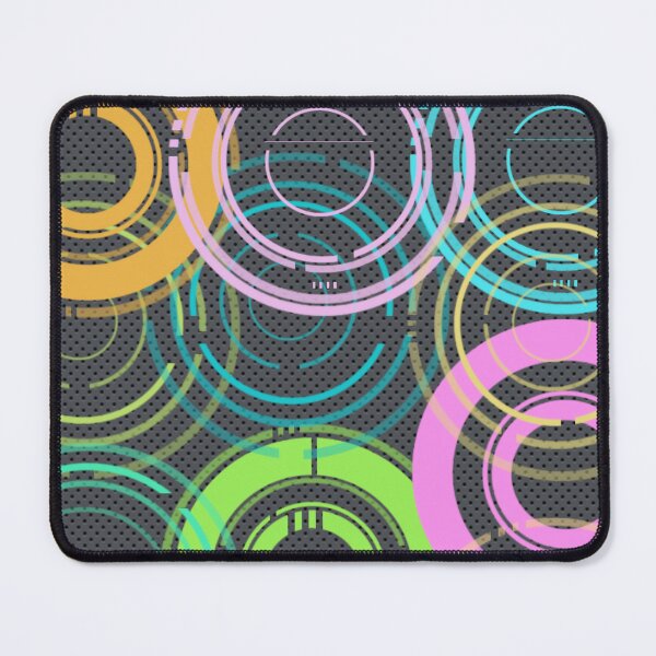 Item preview, 60s 70s Records Mid Mod Retro Vintage Mid Pattern Print Style Neon Green Pink designed and sold by Shayna Westfall.