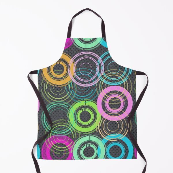 Item preview, 60s 70s Records Mid Mod Retro Vintage Mid Pattern Print Style Neon Green Pink designed and sold by Shayna Westfall.