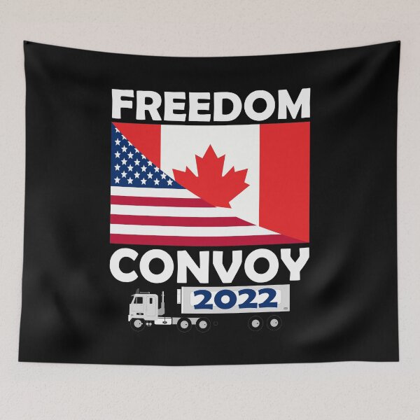 Item preview, SUPPORT CANADIAN AMERICAN TRUCKERS FREEDOM CONVOY 2022 designed and sold by ittybittyowl.