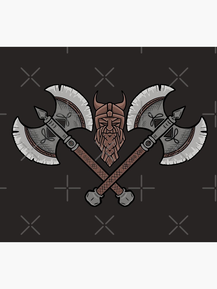 "Dwarven axes" Poster for Sale by Breezeworks Redbubble