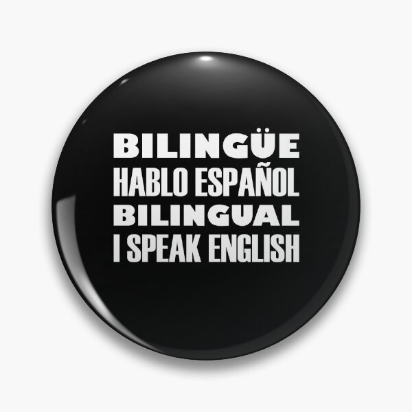 Item preview, Bilingüe, Hablo Español, Bilingual, I Speak English, White Text designed and sold by artfulnotebook.