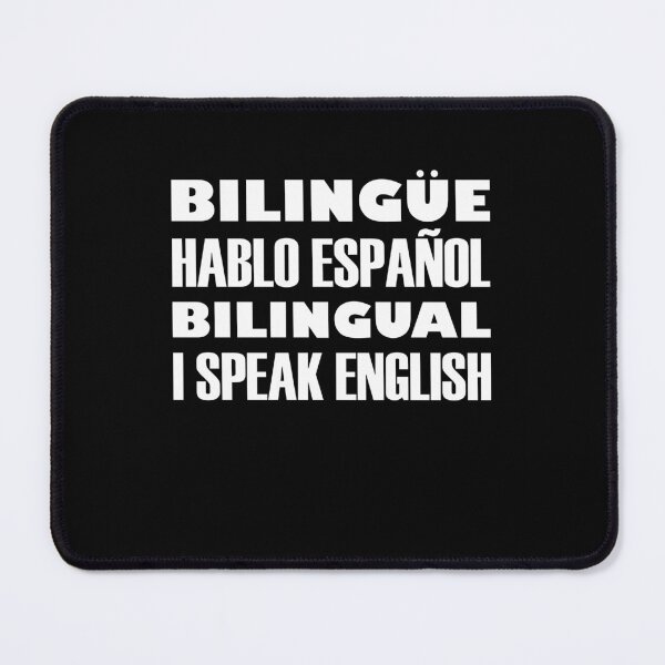 Item preview, Bilingüe, Hablo Español, Bilingual, I Speak English, White Text designed and sold by artfulnotebook.