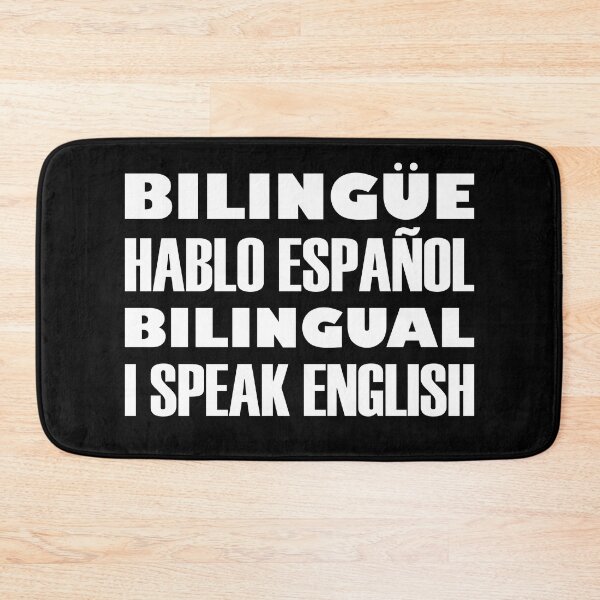 Item preview, Bilingüe, Hablo Español, Bilingual, I Speak English, White Text designed and sold by artfulnotebook.