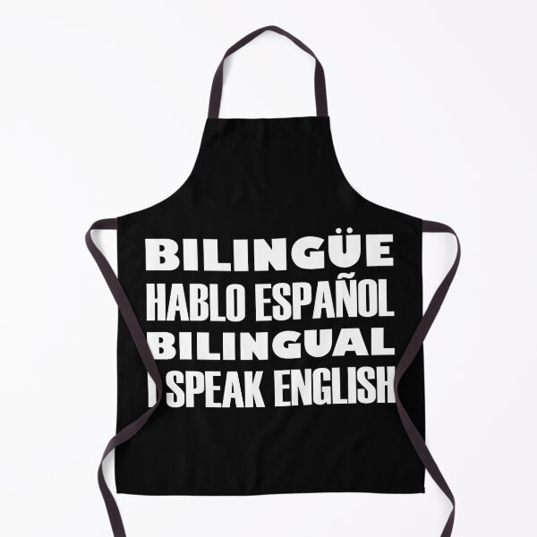 Item preview, Bilingüe, Hablo Español, Bilingual, I Speak English, White Text designed and sold by artfulnotebook.