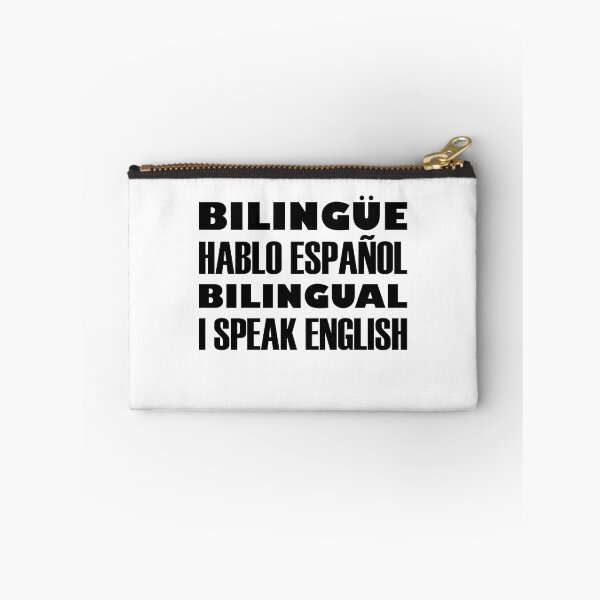 Item preview, Bilingüe, Hablo Español, Bilingual, I Speak English, Black Text designed and sold by artfulnotebook.