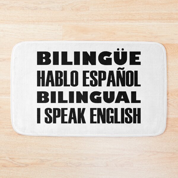 Item preview, Bilingüe, Hablo Español, Bilingual, I Speak English, Black Text designed and sold by artfulnotebook.