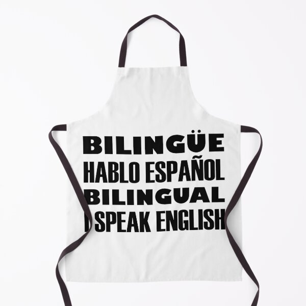 Item preview, Bilingüe, Hablo Español, Bilingual, I Speak English, Black Text designed and sold by artfulnotebook.