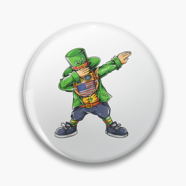 Item preview, St Patrick's Day Dabbing Leprechaun American Flag Face Mask designed and sold by Laura Beier.