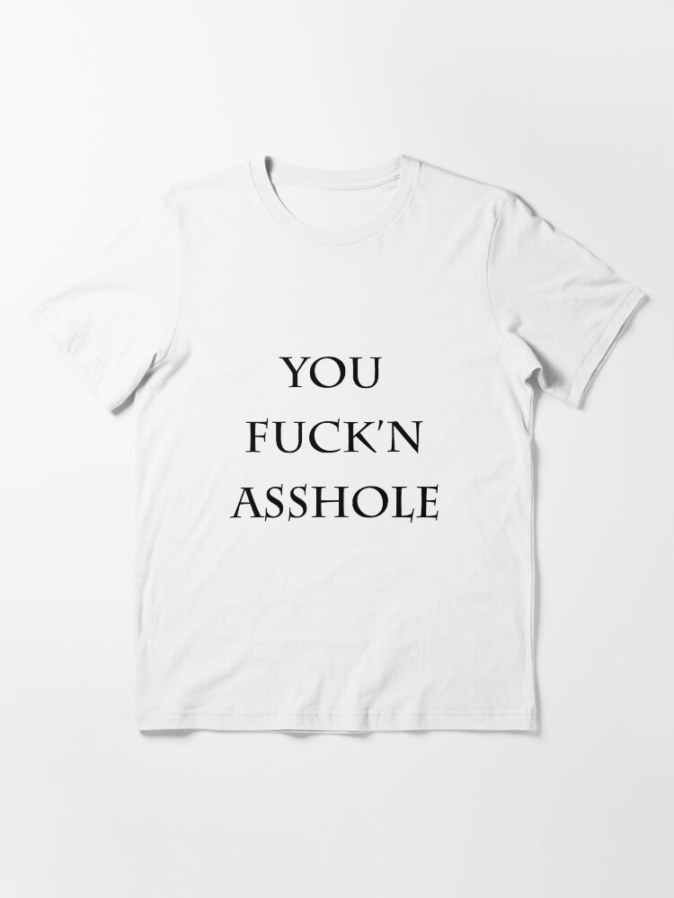 定番HOTvetements YOU FUCK\'N ASSHOLE フットボールショルダー Tシャツ/カットソー(半袖/袖なし)