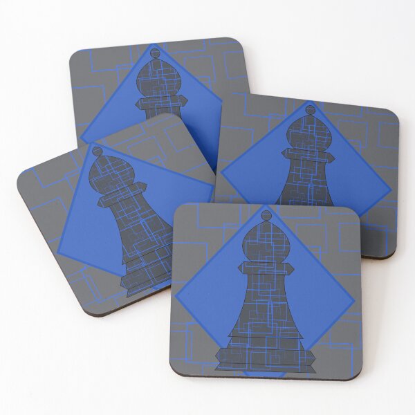 Item preview, Grey and blue bishop designed and sold by deedeeps.