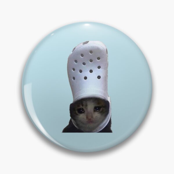 Item preview, Crying Cat Croc Meme  designed and sold by LuckyBoutique.