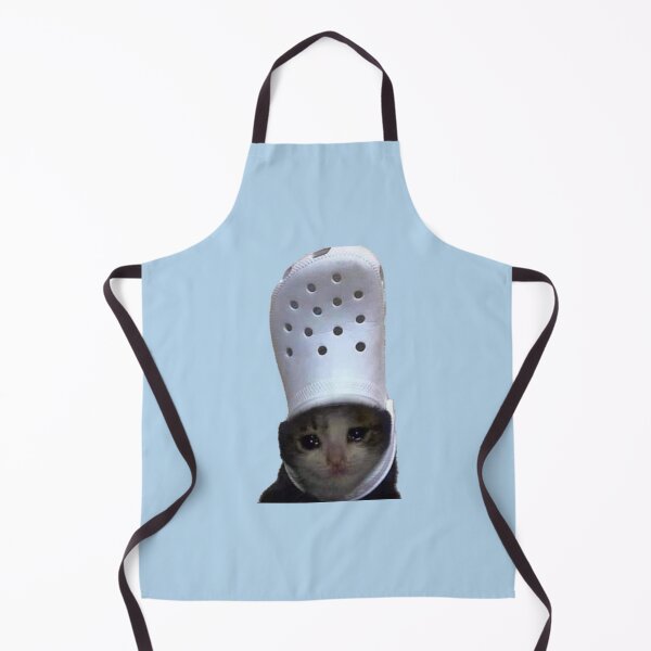 Item preview, Crying Cat Croc Meme designed and sold by LuckyBoutique.
