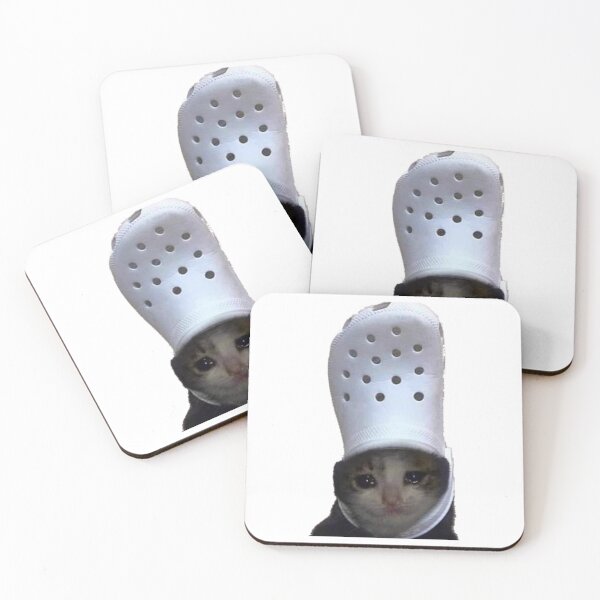 Item preview, Crying Cat Croc Meme  designed and sold by LuckyBoutique.