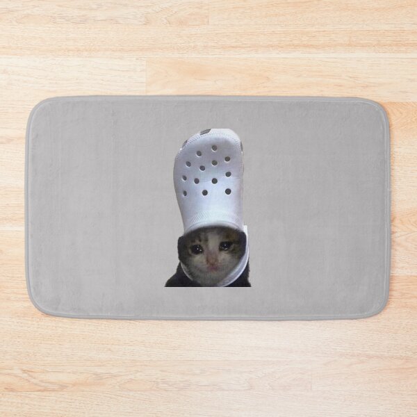 Item preview, Crying Cat Croc Meme  designed and sold by LuckyBoutique.