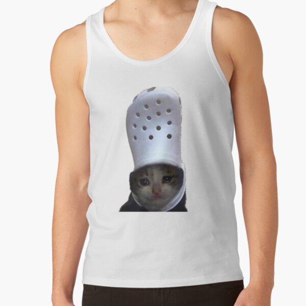 Item preview, Crying Cat Croc Meme  designed and sold by LuckyBoutique.