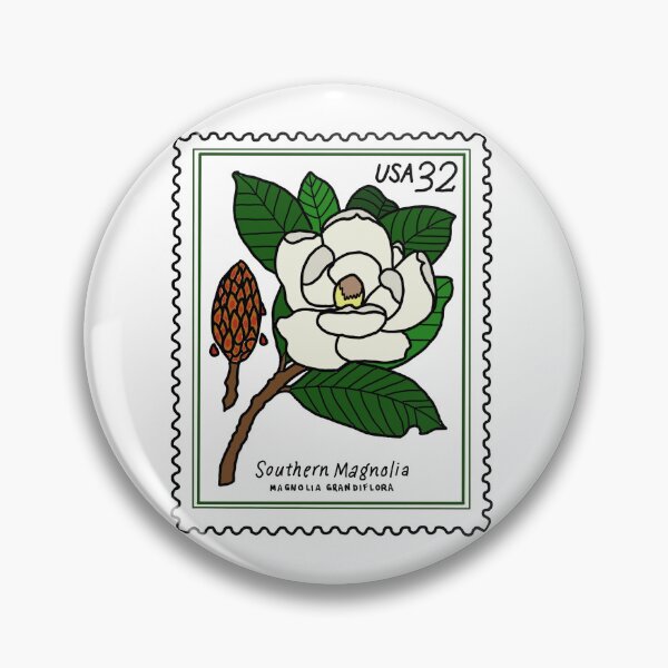 Item preview, Southern Magnolia Vintage Stamp Design designed and sold by masternanii.