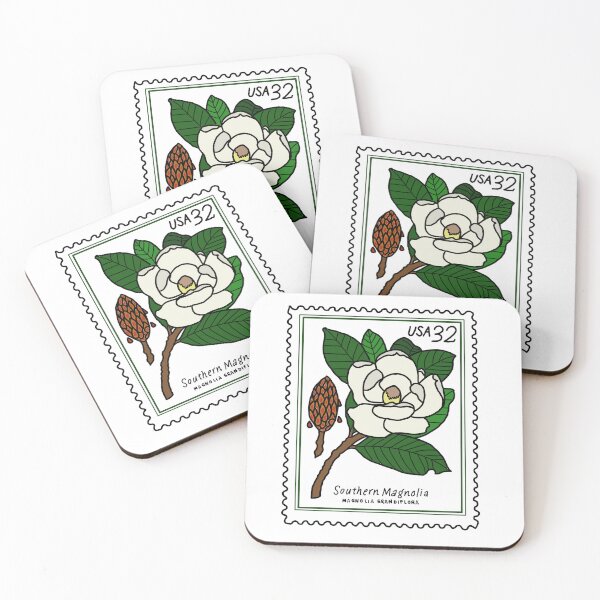Item preview, Southern Magnolia Vintage Stamp Design designed and sold by masternanii.