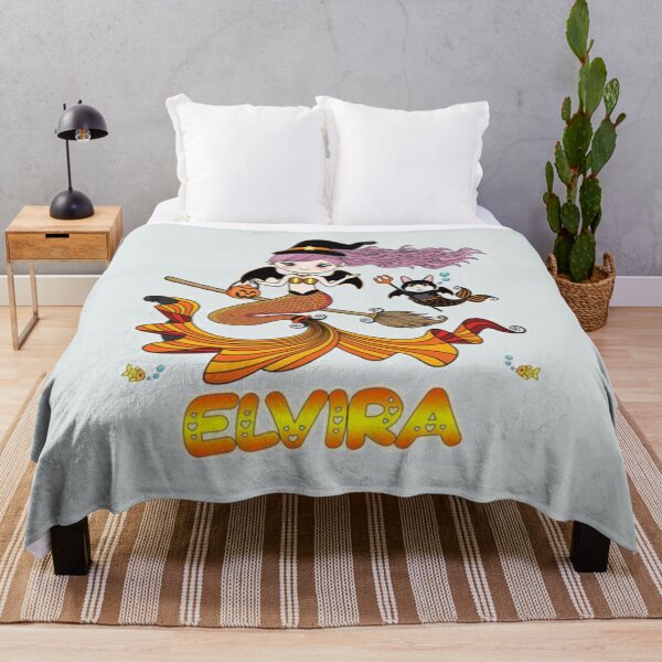 Item preview, Elvira Name Label - Elvira Halloween Beautiful Mermaid designed and sold by CallumHowells.