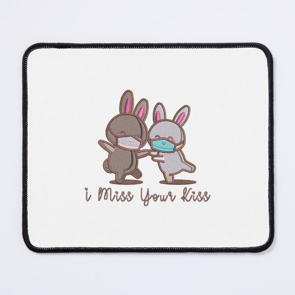 Item preview, I Miss Your Kiss Valentine Day Embroidery designed and sold by Cre8iveSkill.