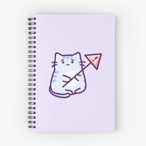 Item preview, Blue Cat With Warning Sign designed and sold by DreamiCloud.