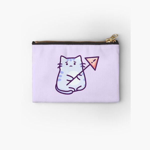 Item preview, Blue Cat With Warning Sign designed and sold by DreamiCloud.