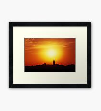 Skyline of a town of Akko, Israel Framed Print