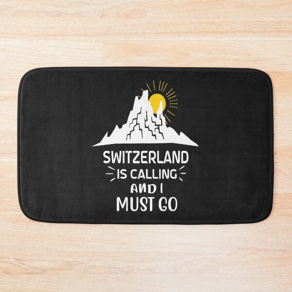 Item preview, Switzerland is Calling and I Must Go Funny Swiss designed and sold by Nepaz-Designs.