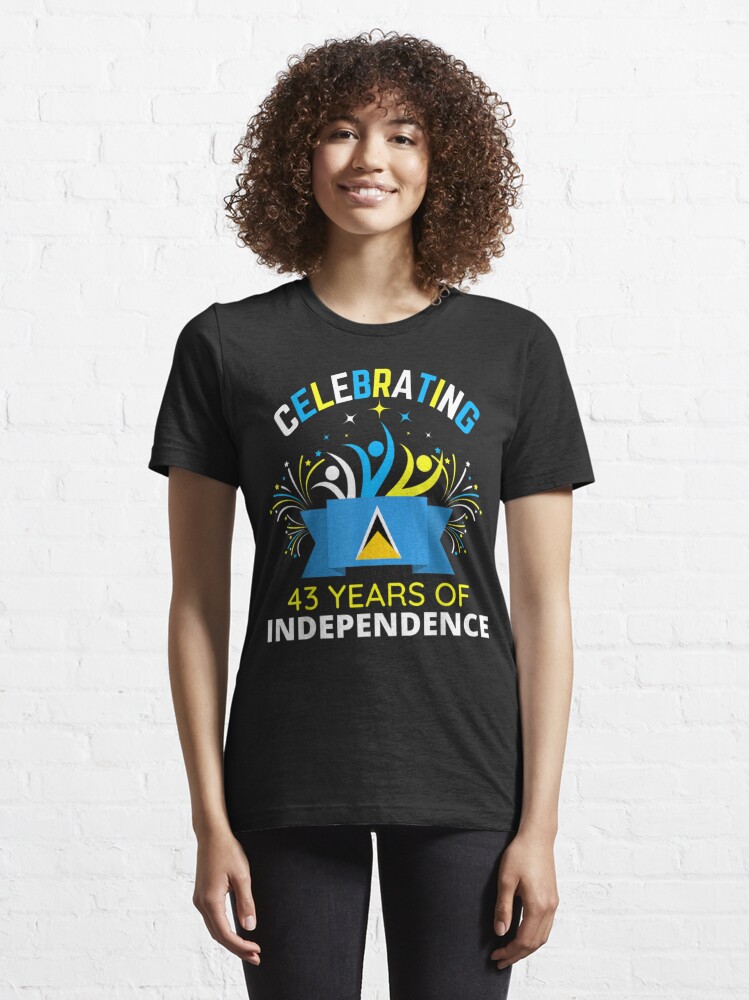 Celebrating 43 Years of Saint Lucia Independence 2022 Essential T
