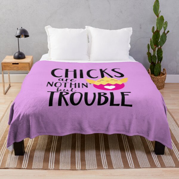 Item preview, EASTER CHICKS ARE NOTHIN' BUT TROUBLE designed and sold by KelliesCorner.
