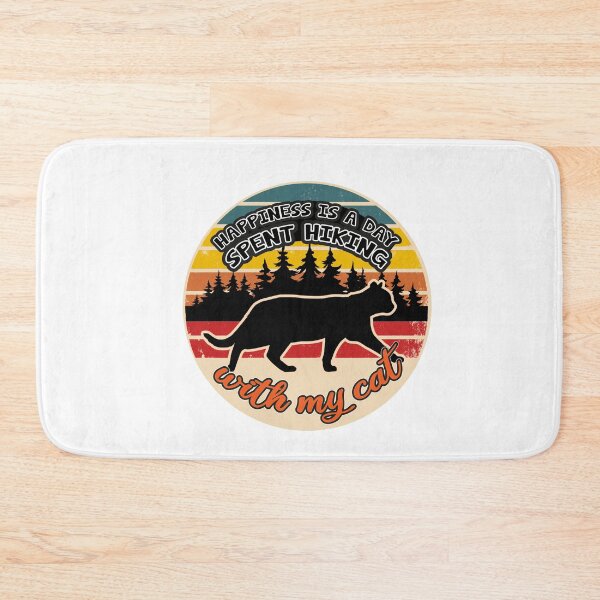 Item preview, Happiness Is A Day Spent Hiking With My Cat v2 designed and sold by Grafik0.