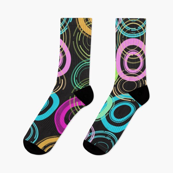 Item preview, 60s 70s Records Mid Mod Retro Vintage Mid Pattern Print Style Neon Black Pink designed and sold by Shayna Westfall.