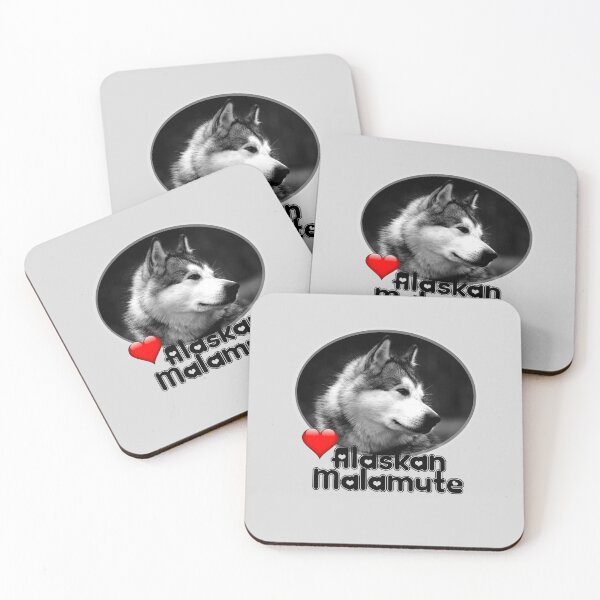 Item preview, Alaskan Malamute - Love Heart designed and sold by S Quinn.